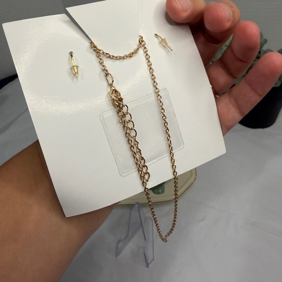 Marble Green Moon Earrings Set - Picture 3 of 7